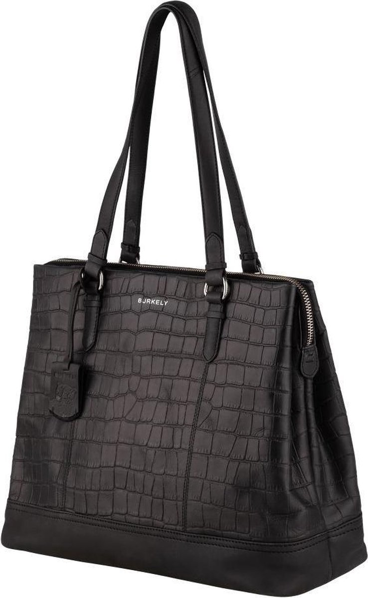 BURKELY CROCO CAIA HANDBAG M 13,3