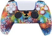 Ps5 controller silicone hoes - Set van 2 stuks - Playstation 5 - Ps5 - beschermhoes - Ps5 skin - Ps5 accessoires - regenboog