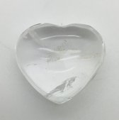 Bergkristal edelstenen hart 3 cm voor heldere en meer energie