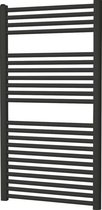 Plieger Palermo Designradiator – Handdoekradiator – 111.1 cm x 60 cm - 605 Watt – Zwart grafiet (Black graphite)