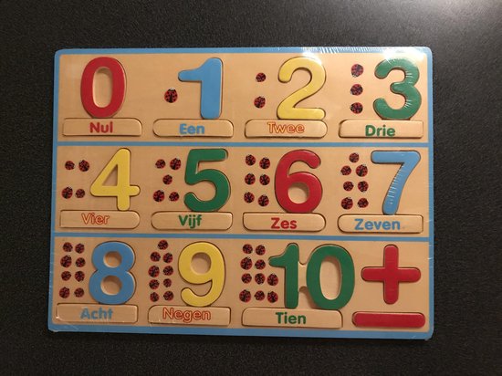 twee canvas Sentimenteel Houten puzzel met cijfers | bol.com