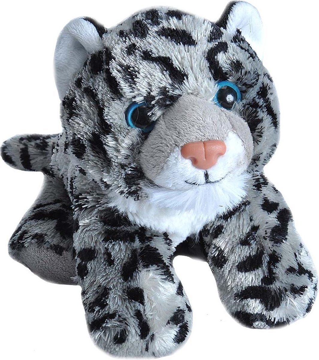 Wild Republic Knuffel Sneeuwluipaard Junior 18 Cm Pluche Grijs