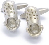 Manchetknopen - Schoenen Crocks Zilverkleurig