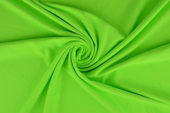 kraai Rijke man Mordrin Lycra stof - Neon groen - 10 meter | bol.com