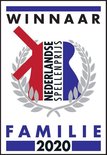 Logo met 'Winnaar Nederlandse Spellenprijs Familie 2020'.