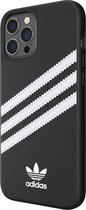 adidas Moulded Case PU PC en TPU logo hoesje voor iPhone 12 Pro Max - zwart