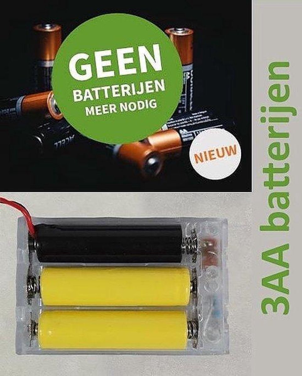Batterijlader - adapterset - batterijvervanger - kerstverlichting - voor 3 X AA-batterijen