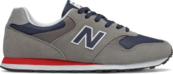 New Balance Sneakers - Maat 45 - Mannen - donkergrijs/navy/rood | bol.com