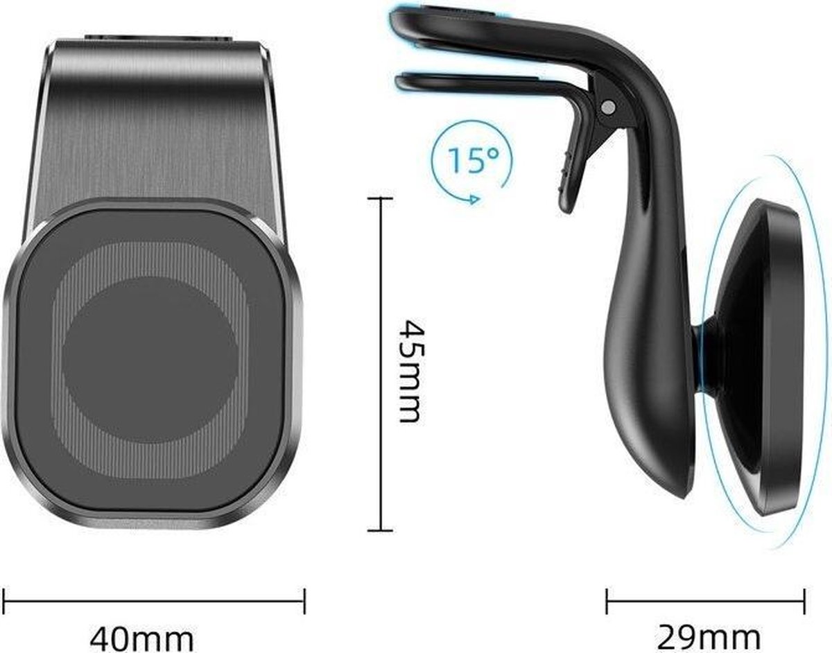 telefoonhouder auto - magnetische telefoonhouder - sterke magneet - eenvoudig te installeren – foto 5