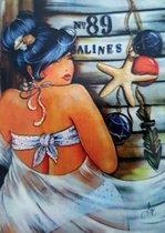 Dikke Dames - 40X50CM- Diamond painting pakket - volledig dekkend - Diamant Schilderen - vierkante  steentjes