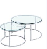 Slide Table - Clear Glass