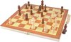 Afbeelding van het spelletje Schaakspel hout - Inklapbaar schaakspel - 28 x 28cm - Reis schaakbord met schaakstukken - Schaakspellen Opvouwbaar - 28 x 28cm