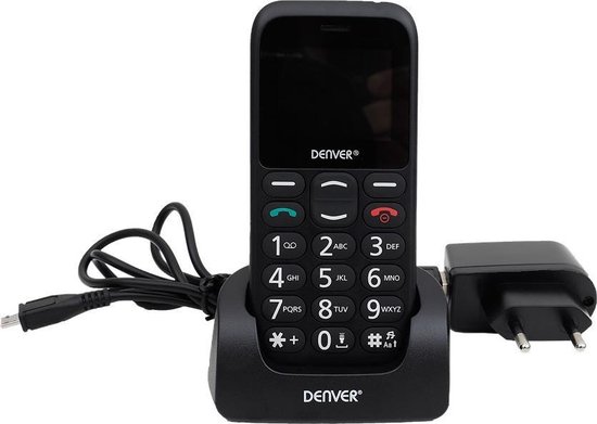 Denver BAS-18300M - Mobiele Seniorentelefoon – Simlockvrije Prepaid Mobiel  Voor... | bol.com