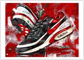Air max classic BW ‘varsity red’ poster (50x70cm)