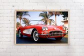 Poster Corvette Stingray 1962 - 61 x 91,5 cm