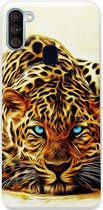 ADEL Siliconen Back Cover Softcase Hoesje voor Samsung Galaxy A11/ M11 - Tijger