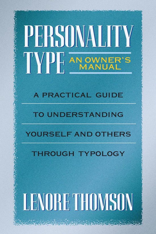 Personality Type: An Owner's Manual - cover