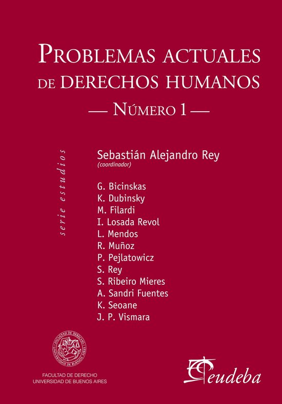 Problemas actuales de derechos humanos. Número I - cover