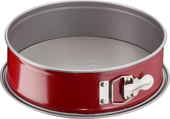 Tefal Delibake Moule à Savarin à Charnière 25 Cm Acier Carbone Rouge - Antiadhésif