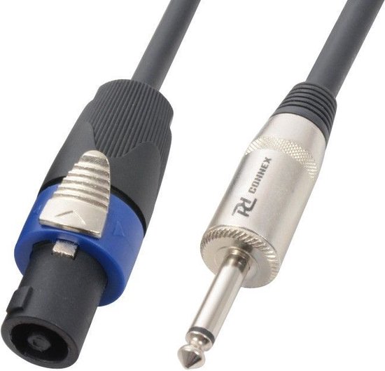 Câble haut-parleur: Jack 6.3mm - Speakon NL2 - 10m | bol