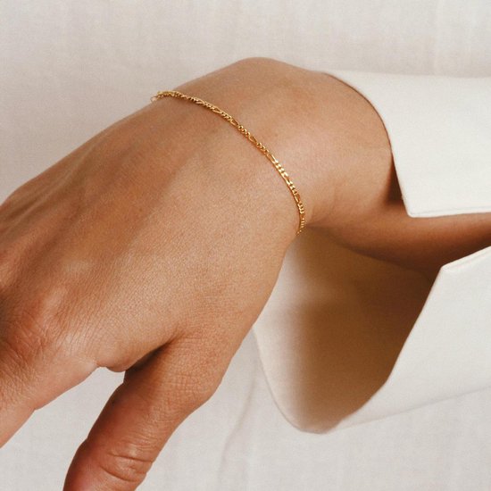 Figaro armband dames gold plated | bol.com