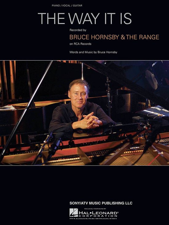Bruce Hornsby achter een piano, met de tekst 'The Way It Is' erboven.