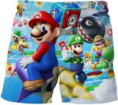 Mario korte broek - spelletjes - maat 98 - kinderen