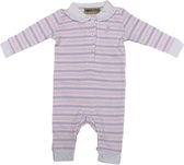 Pyjama / Boxpakje - Gestreept met polo - Maat 68/74