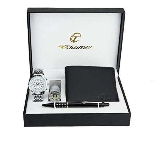 tornado Polijsten tarief Luxury CHIQT® Geschenkset - Cadeau set - Gift set - Voor mannen - Horloge  -... | bol.com