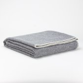 MOST Omkeerbare wollen deken Wild Pigeon - 200 x 220 - grijs / wit