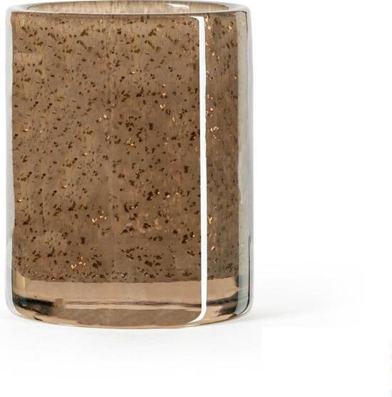 J-Line vaas Cilinder - glas - lichtroze - small - 44.5 cm ho