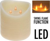 LED Kaars Groot Realistic 3 swing flames