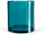 Design vaas Cilinder - Fidrio Lagoon - glas, mondgeblazen - diameter 18 cm hoogte 20 cm