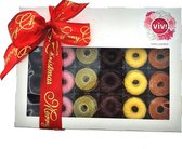Luxe kerstkransjes - vruchtenfondant, chocolade met crème fondant vulling, zacht fruit - ambachtelijk - 750gr netto - feestelijk verpakt - UTZ keurmerk