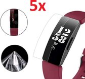 Screenprotector Geschikt Voor Fitbit Inspire 2 - Screen Protector Ultradun - Crystal Clear Scherm Display Beschermer Beschermfolie - Set Van 5 Stuks