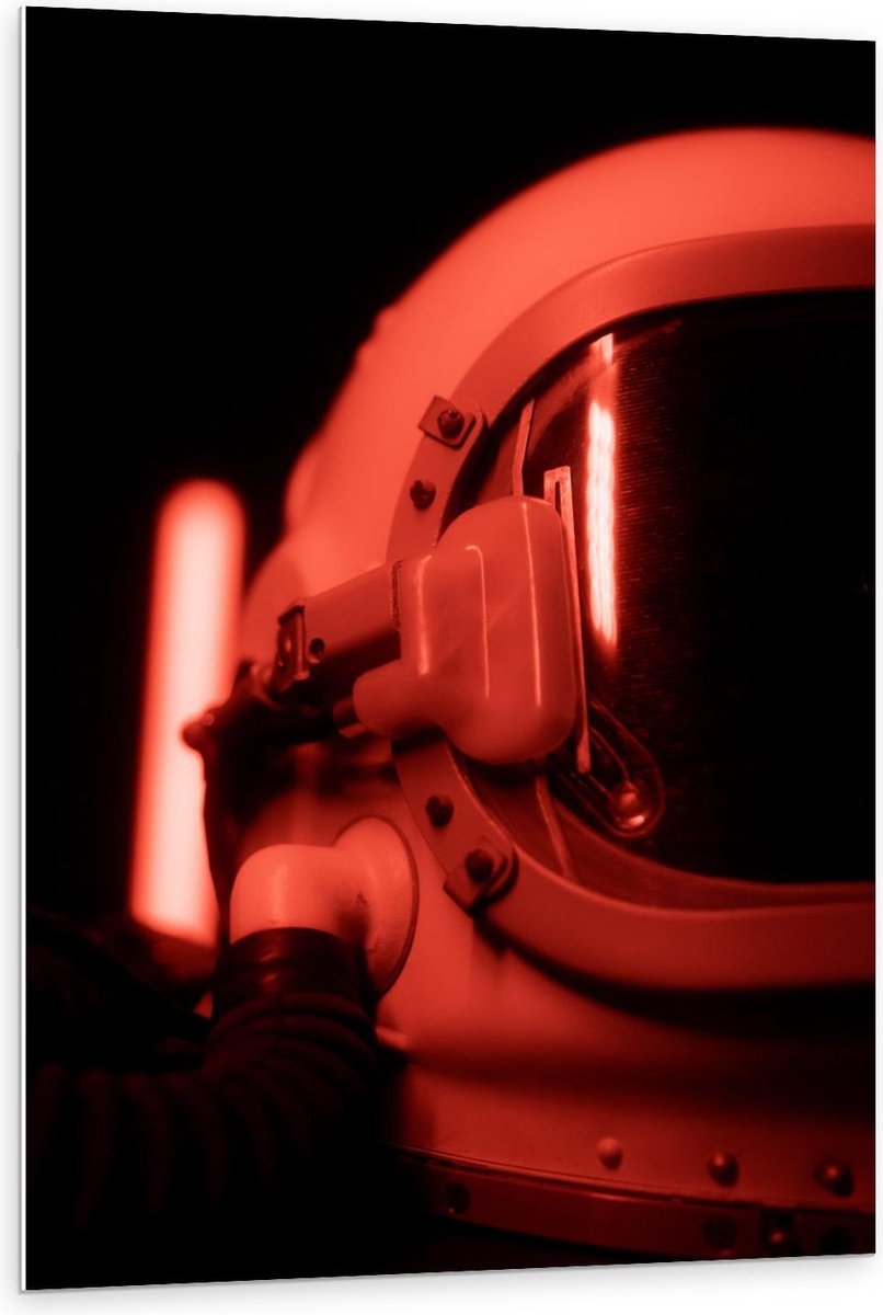 KuijsFotoprint Forex - Astronautenpak - 80x120cm Foto op Forex Rood
