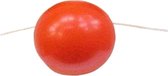 plastic - clownsneus rood met elastiek - 1 stuk