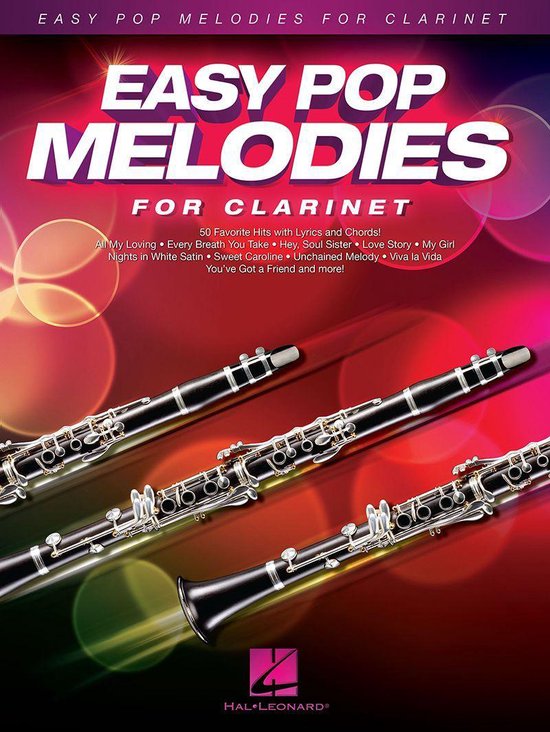 Easy Pop Melodies for Clarinet - cover