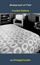 Bedspread of Filet Vintage Crochet Pattern