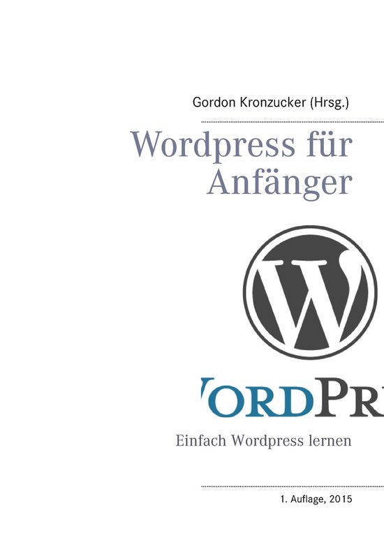 Wordpress für Anfänger - cover