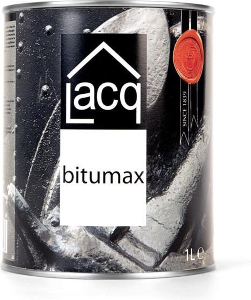 Lacq Bitumax - Klusverf - 20L - Zwart - Zijdeglans - Zwarte verf