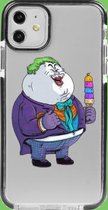 Hoesjes Atelier Zwart Frame Transparant Impact Case Dikke Joker voor IPhone 11 met ScreenProtector