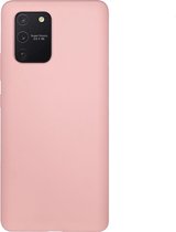 BMAX Siliconen hard case hoesje voor Samsung Galaxy S10 Lite / Hard Cover / Beschermhoesje / Telefoonhoesje / Hard case / Telefoonbescherming - Lichtroze