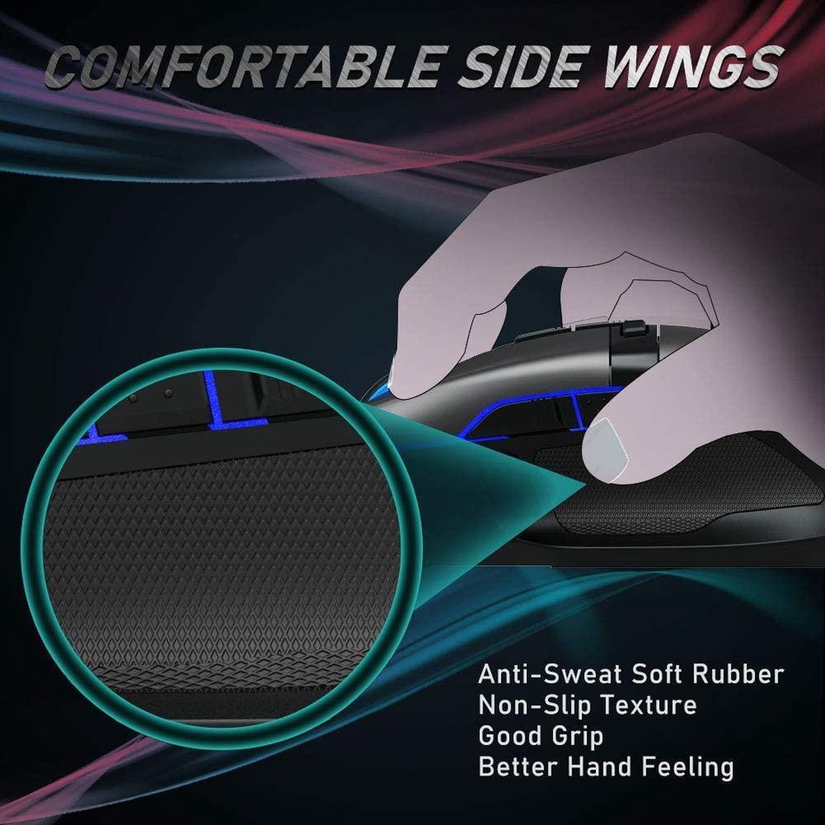 AULA Wind F808 Optische Gaming Muis thumbnail 6