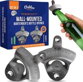 Flesopener | Bieropener | 2 Stuks | Roestvrij Staal | Decoratief | Muuropener