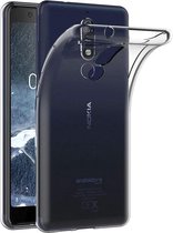 Silicone hoesje Geschikt voor: Nokia 5.1 -  transparant