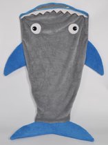 Slaapzak haai blauw-grijs