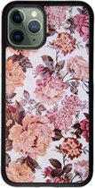 Hoesjes Atelier Dikke Zwarte Siliconen Hoesje "Mixture Flowers" voor IPhone 11