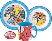 Pokémon  3-delig ontbijtset - Servies - Bord - Kom - Mok 350ml