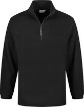 Santino fleece sweater Serfaus - Zwart - maat 5XL